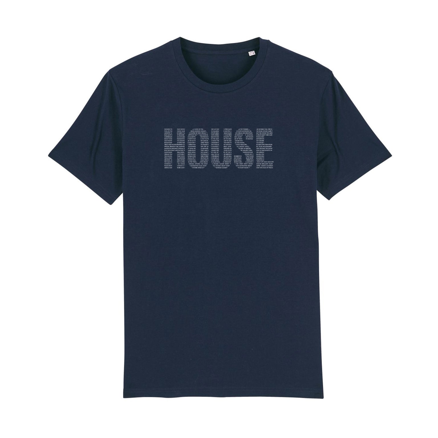 navy mens tshirt with the word house on the front - house music tshirt