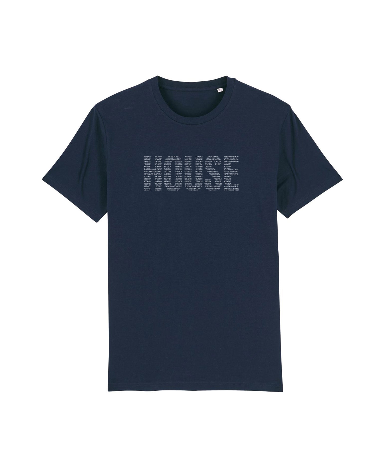 navy mens tshirt with the word house on the front - house music tshirt