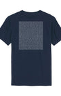 navy mens tshirt with 90's and rave club listed on back - christmas gift for men