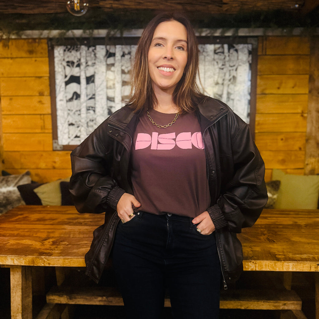 Disko Kids Graphic Disco Chocolate Tshirt 