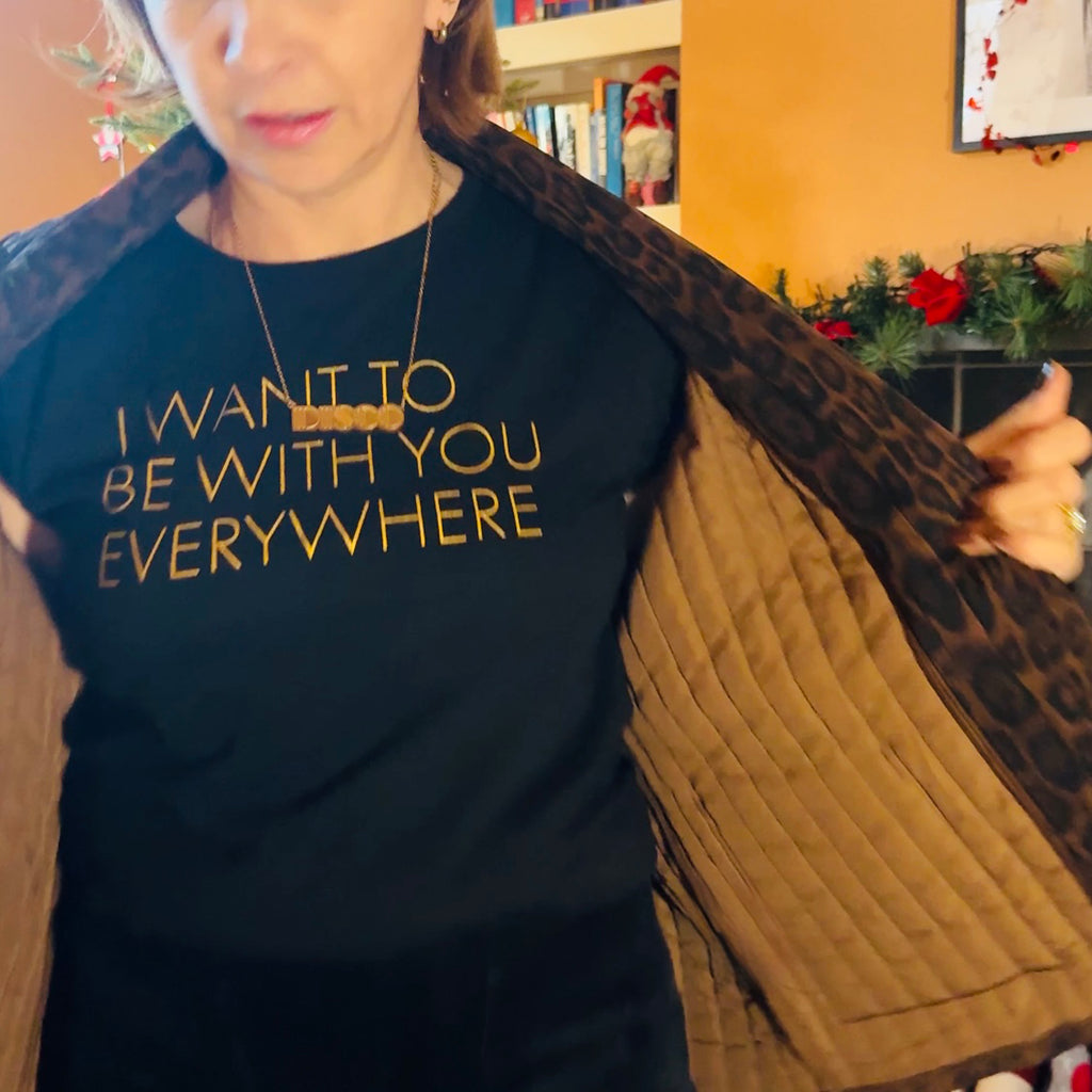 black womens tshirt Everywhere Fleetwood Mac