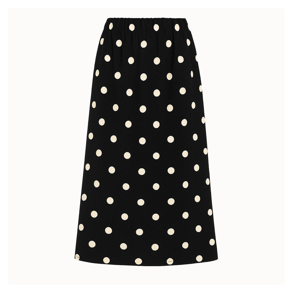Polka dot Spot A line Skirt Black & White Disko Kids 
