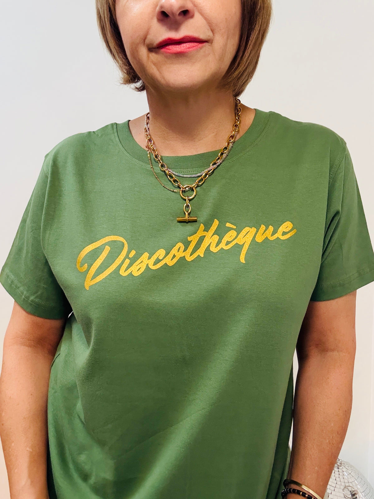 Discothèque Donna Tshirt Olive