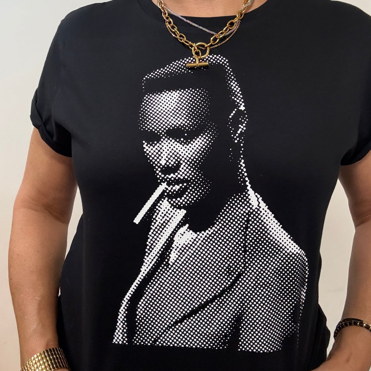 Grace Jones Inspired Dots Design Pull Up T The Bumper Disko Kids 