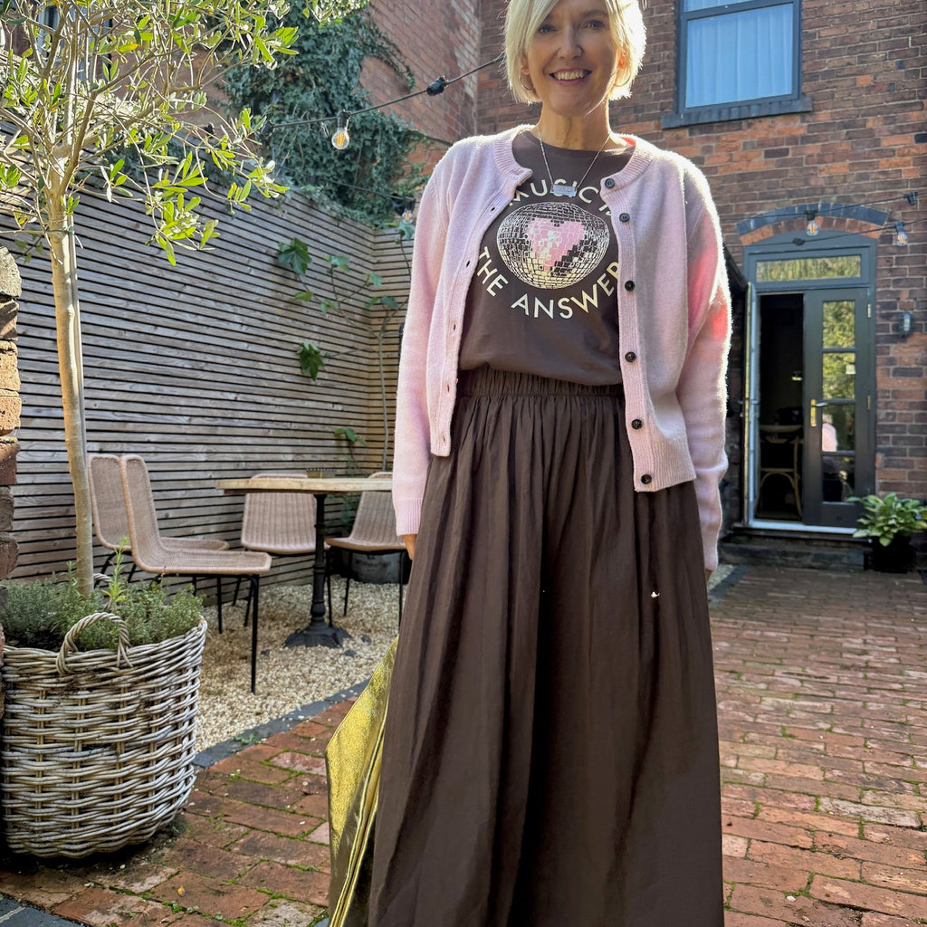 Brown A line Skirt Disko Kids