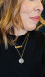 Discoball necklace 