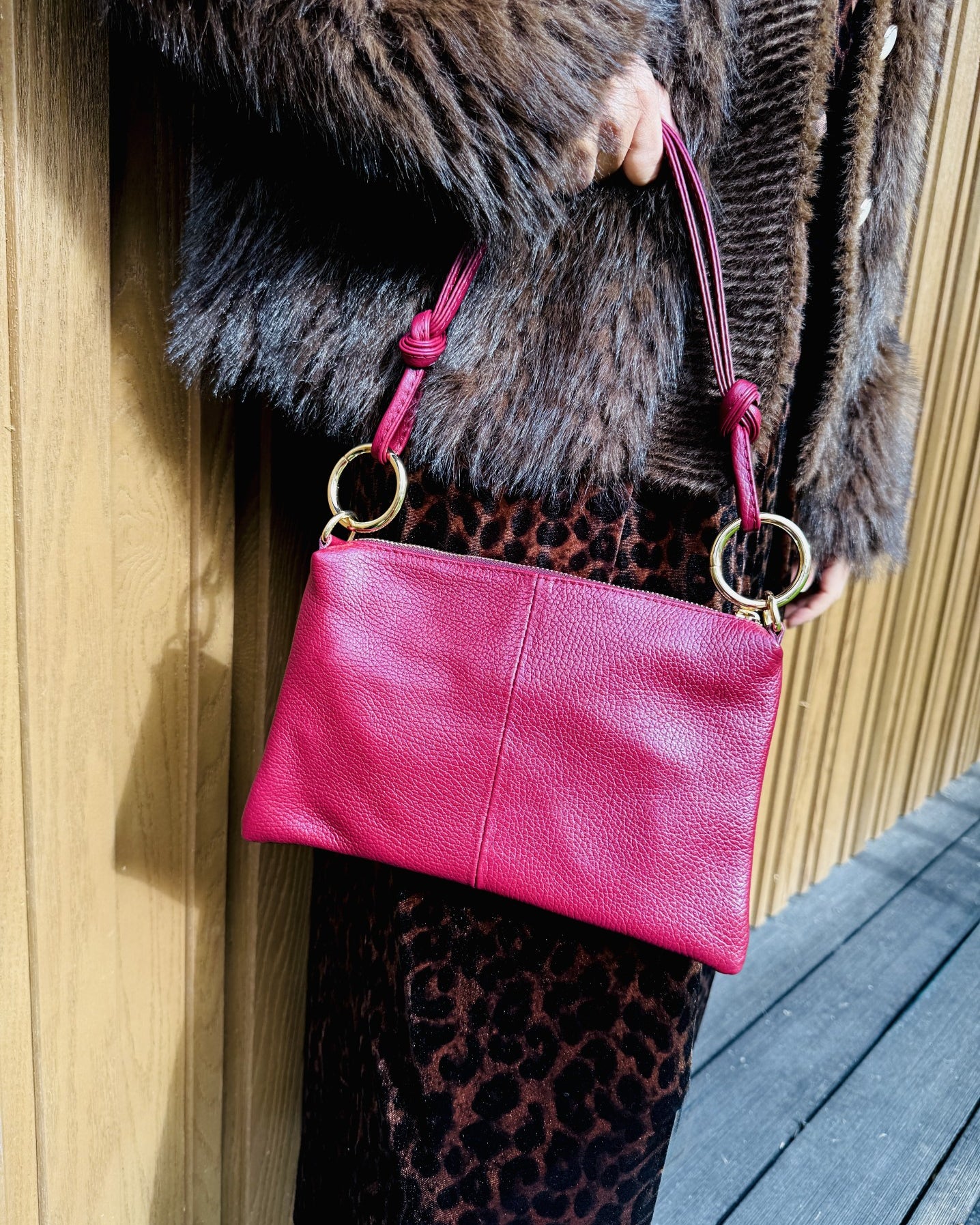 leather burgundy shoulder crossbody bag