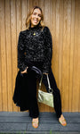 Sequin disco top womens partywear outfit gold meallic clutch bag party Christmas Disko Kids