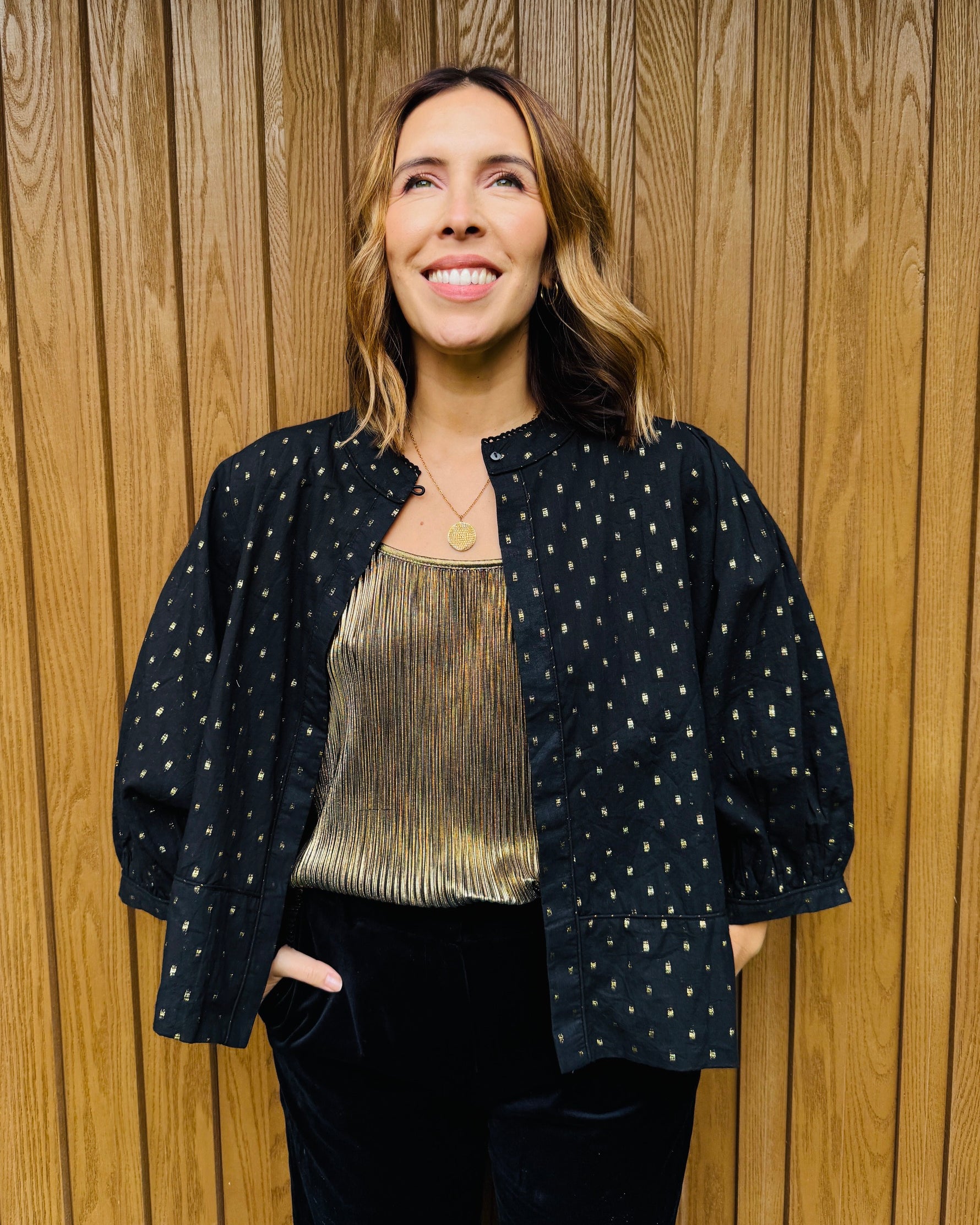Black & Gold Reversible Jacket