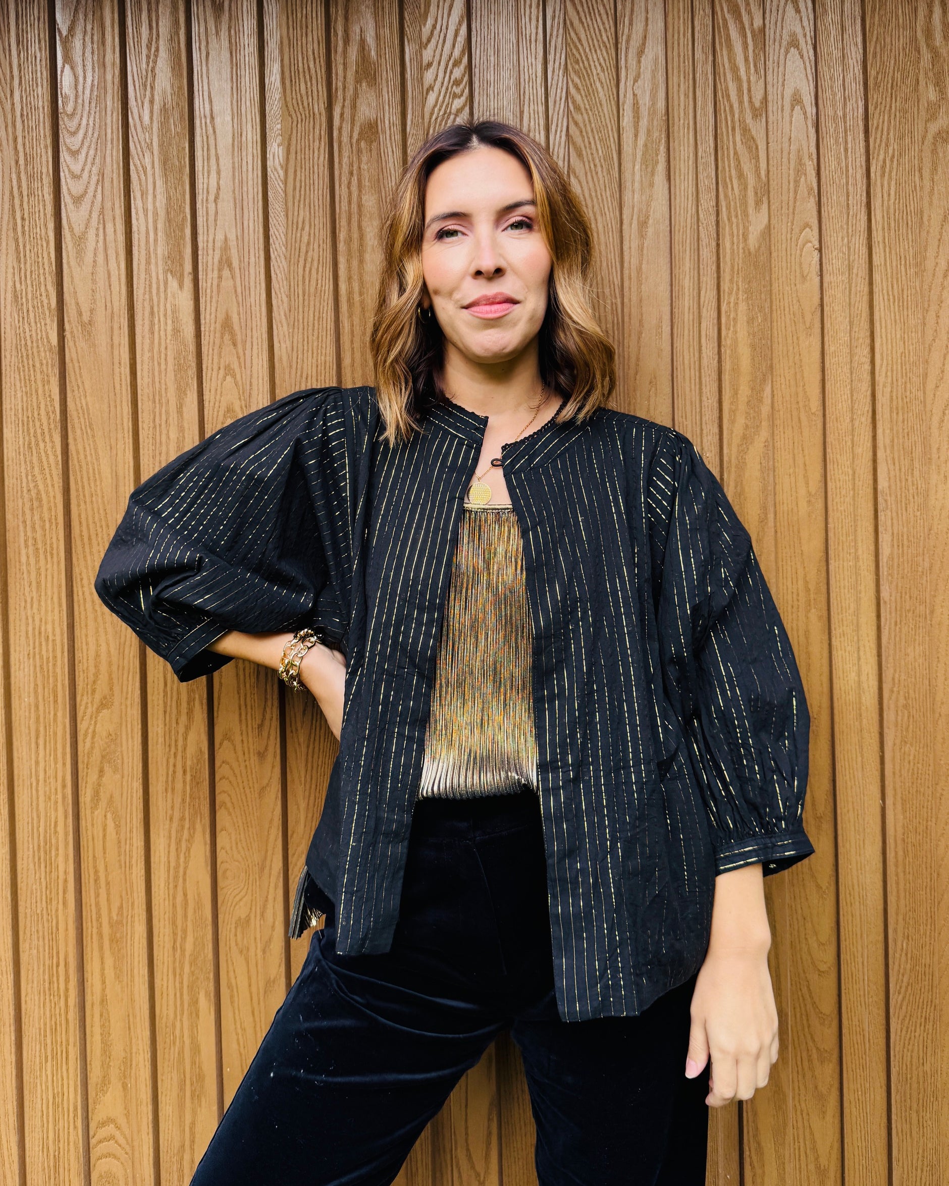 Black & Gold Reversible Jacket