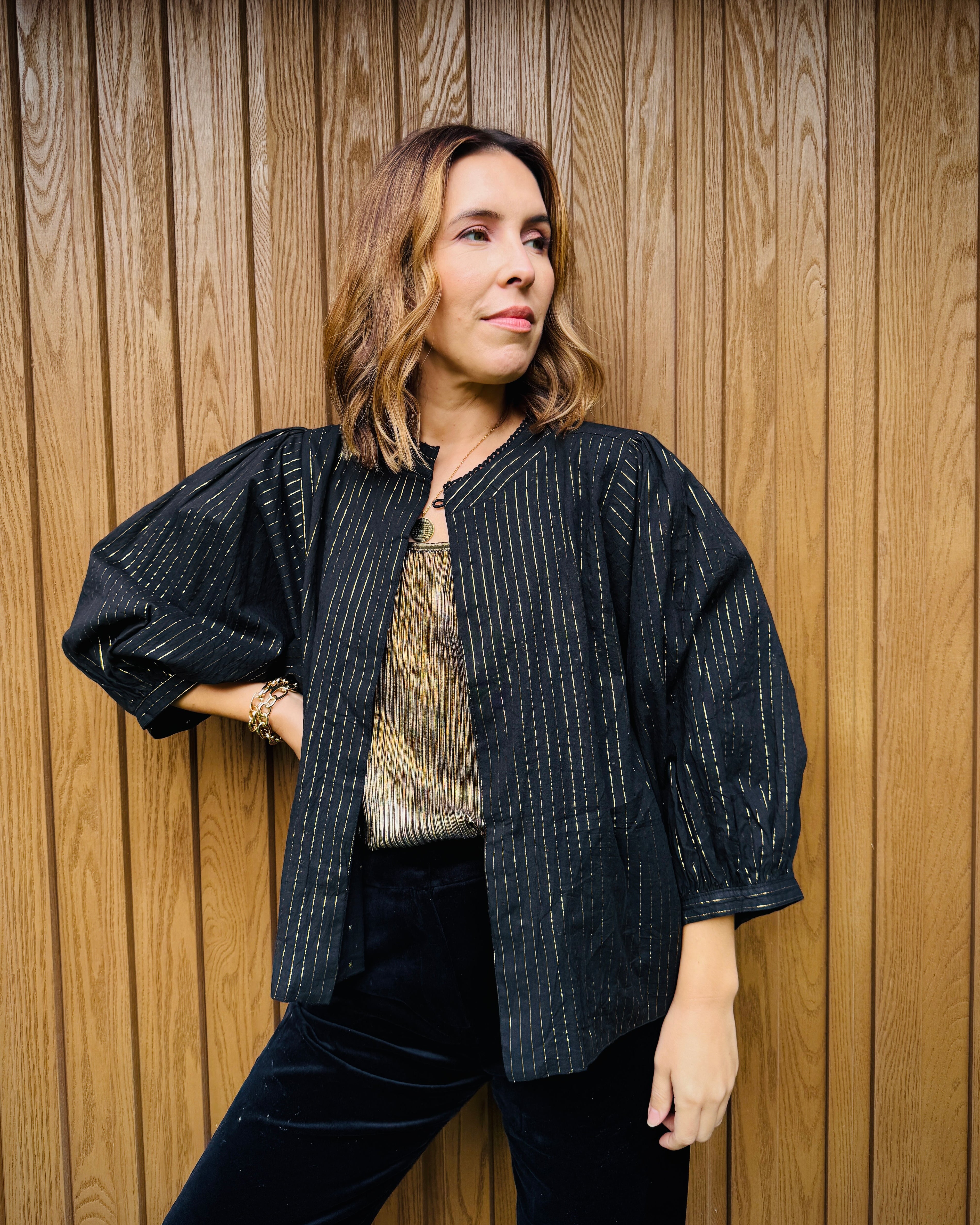 Black & Gold Reversible Jacket