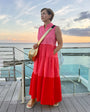 Pink Tiered Womens Dress - Disko Kids