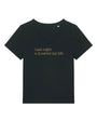 Last Night a DJ V Neck Tshirt Black & Gold