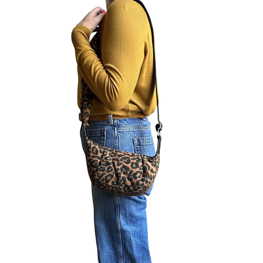 small leopard print cross bosy bag - disko kids. leopard bag for night out