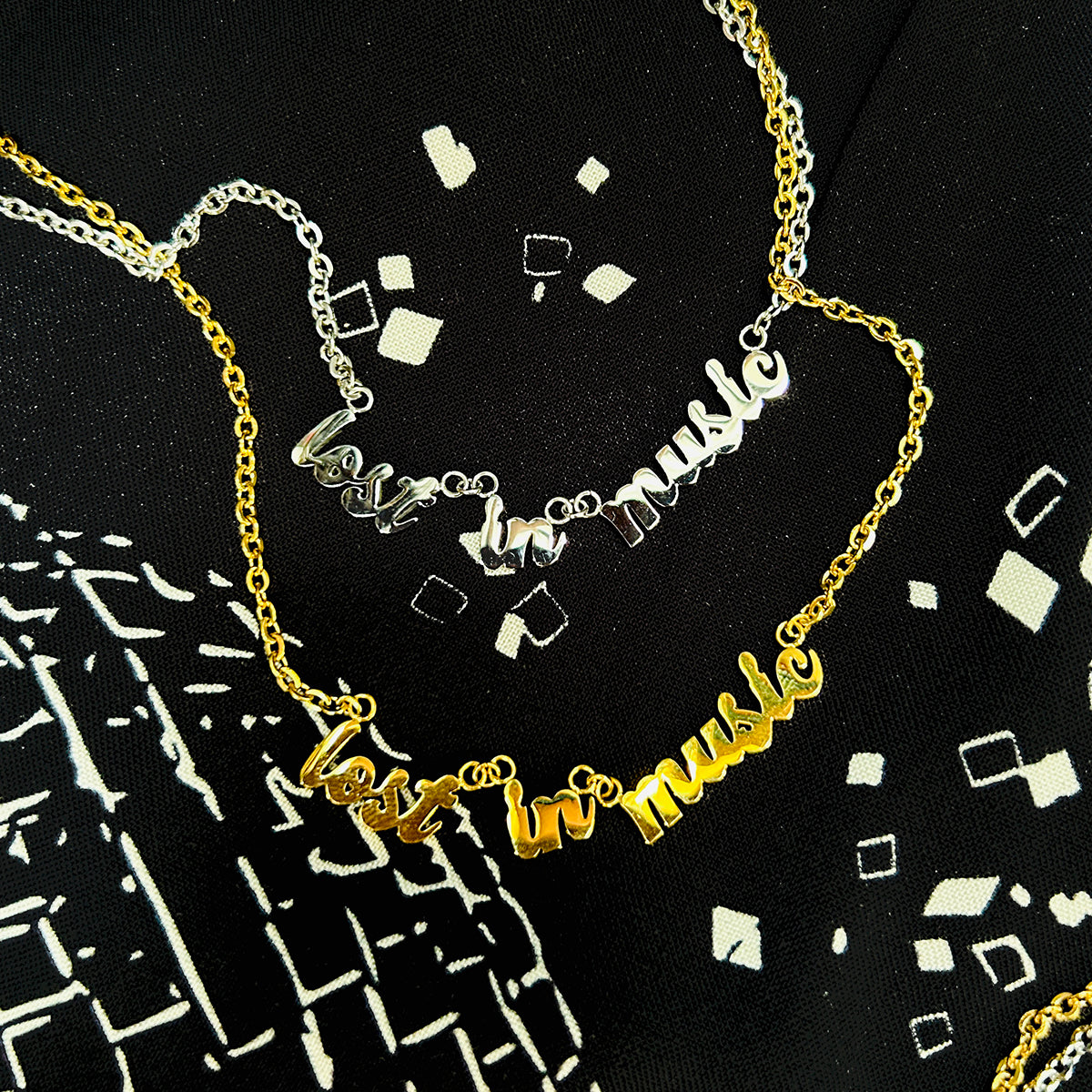 lost in music pendant gift for music lover