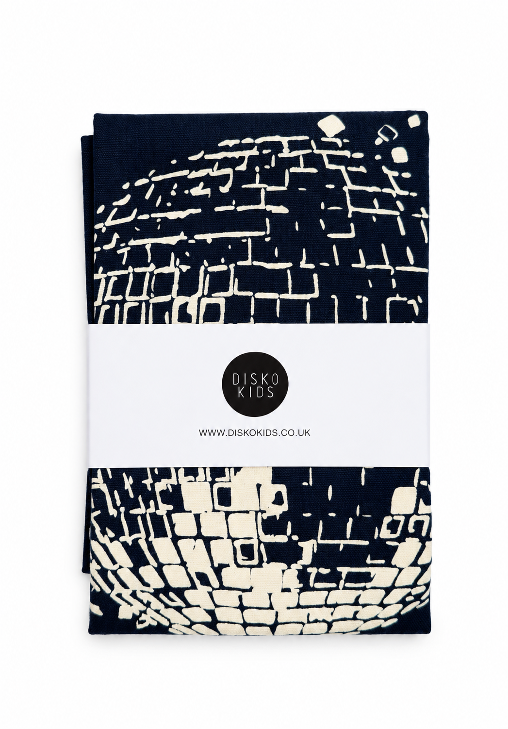 Kitchen Disco Tea Towel Navy & Ivory