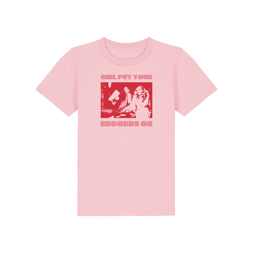 Girl Put Your Records On 
Kids Tshirt

