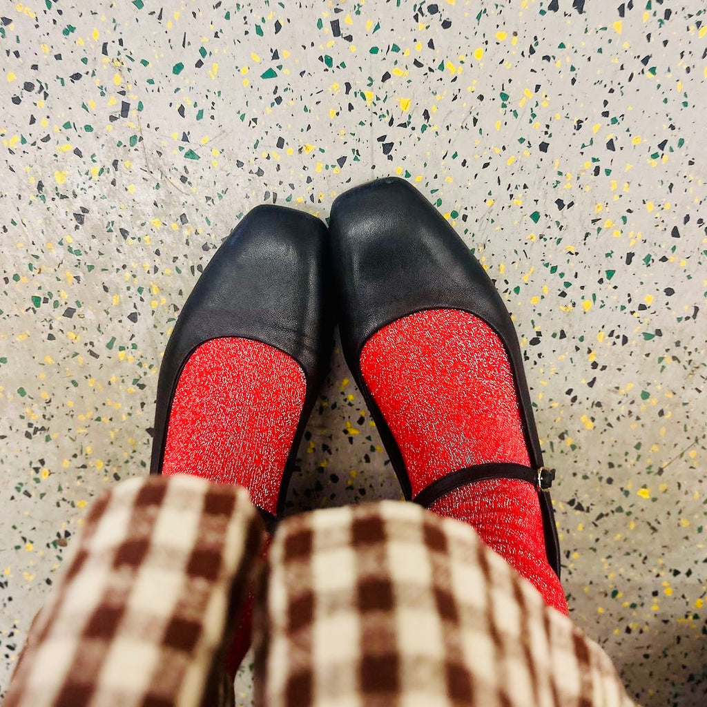 Sparkly Red Ankle Socks Gift - Disko Kids