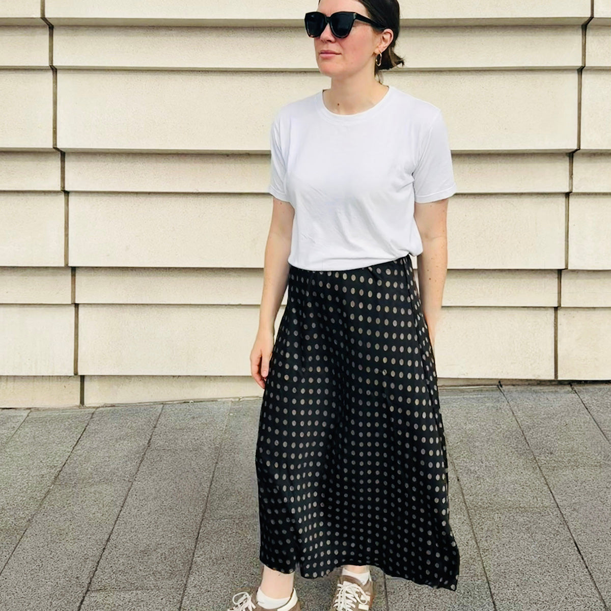 polka dot skirt 