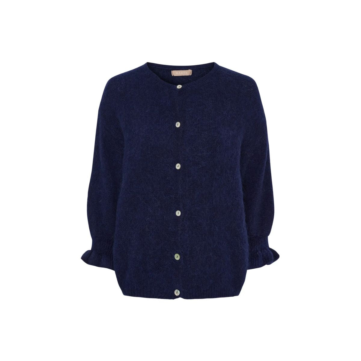 Navy Frill Sleeve Cardigan - Disko Kids