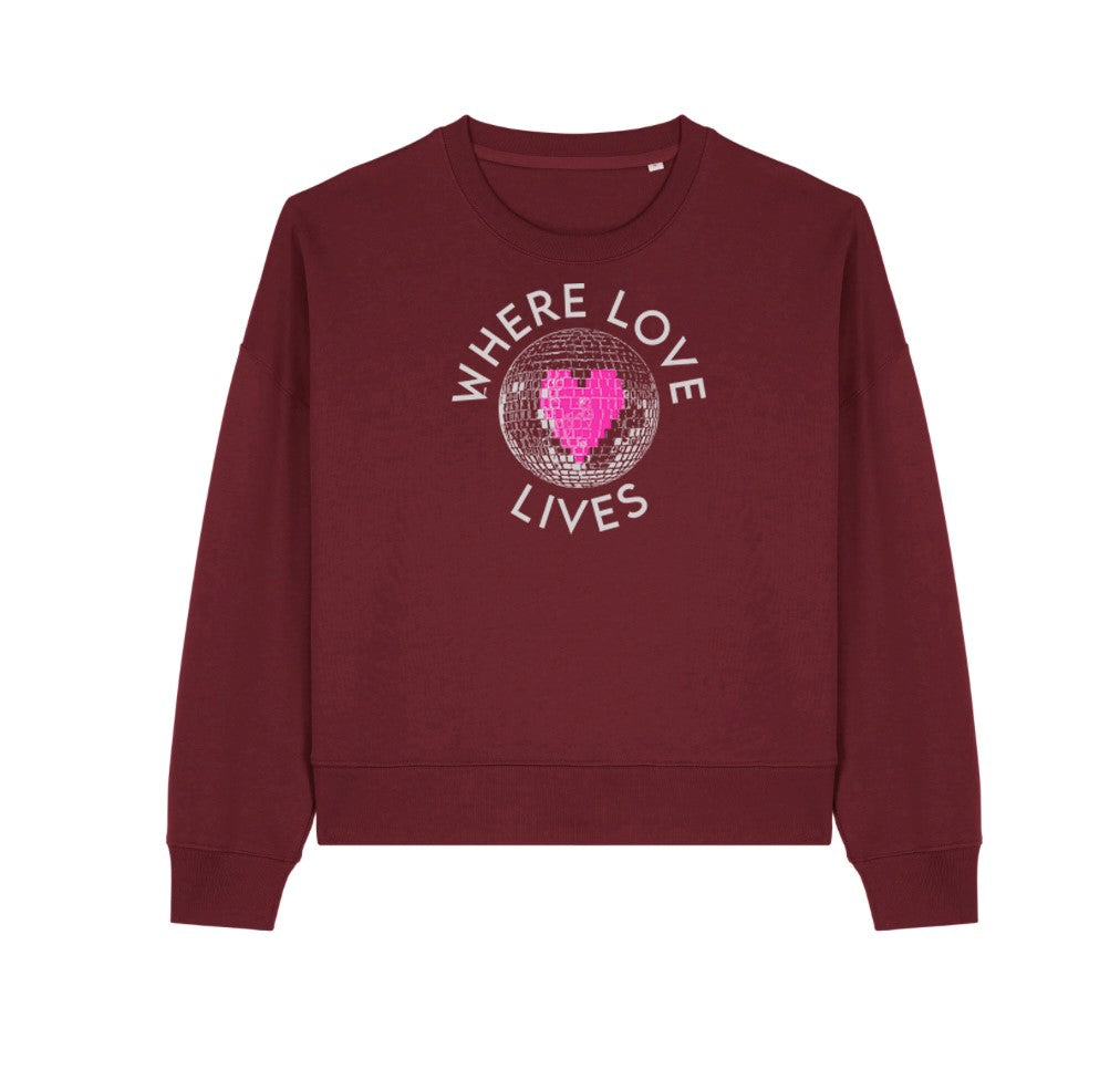 john lewis advert where love lives burgundy sweatshirt christmas gifts
