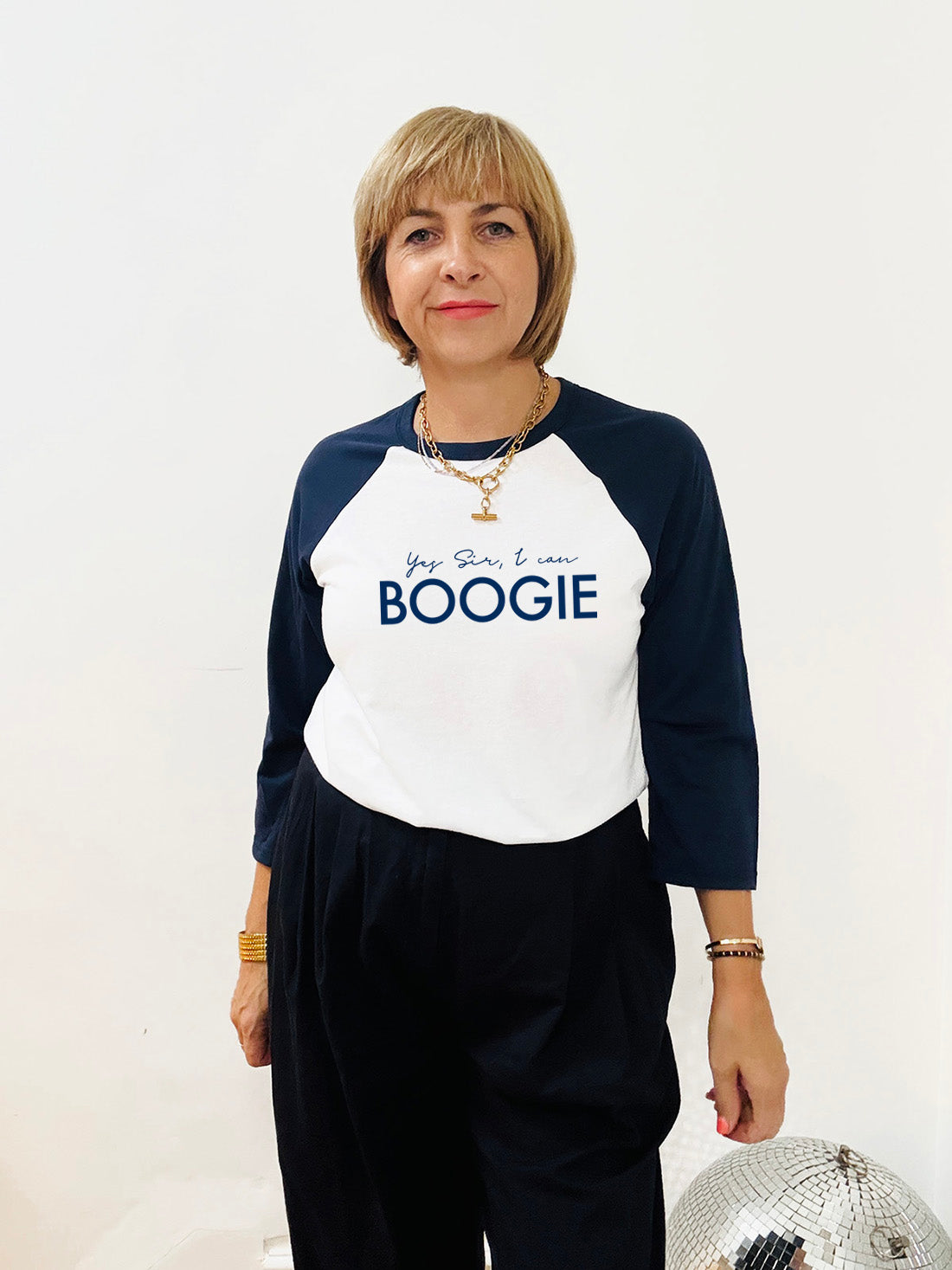 navy raglan baseball style tshirt - music inspired