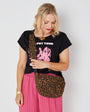 Disko Kids Girl Put Your Records On Corinne Bailey Rae Graphic Tshirt in Black and Pink - Music inspired 