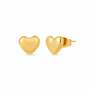 Gold heart earrings 
