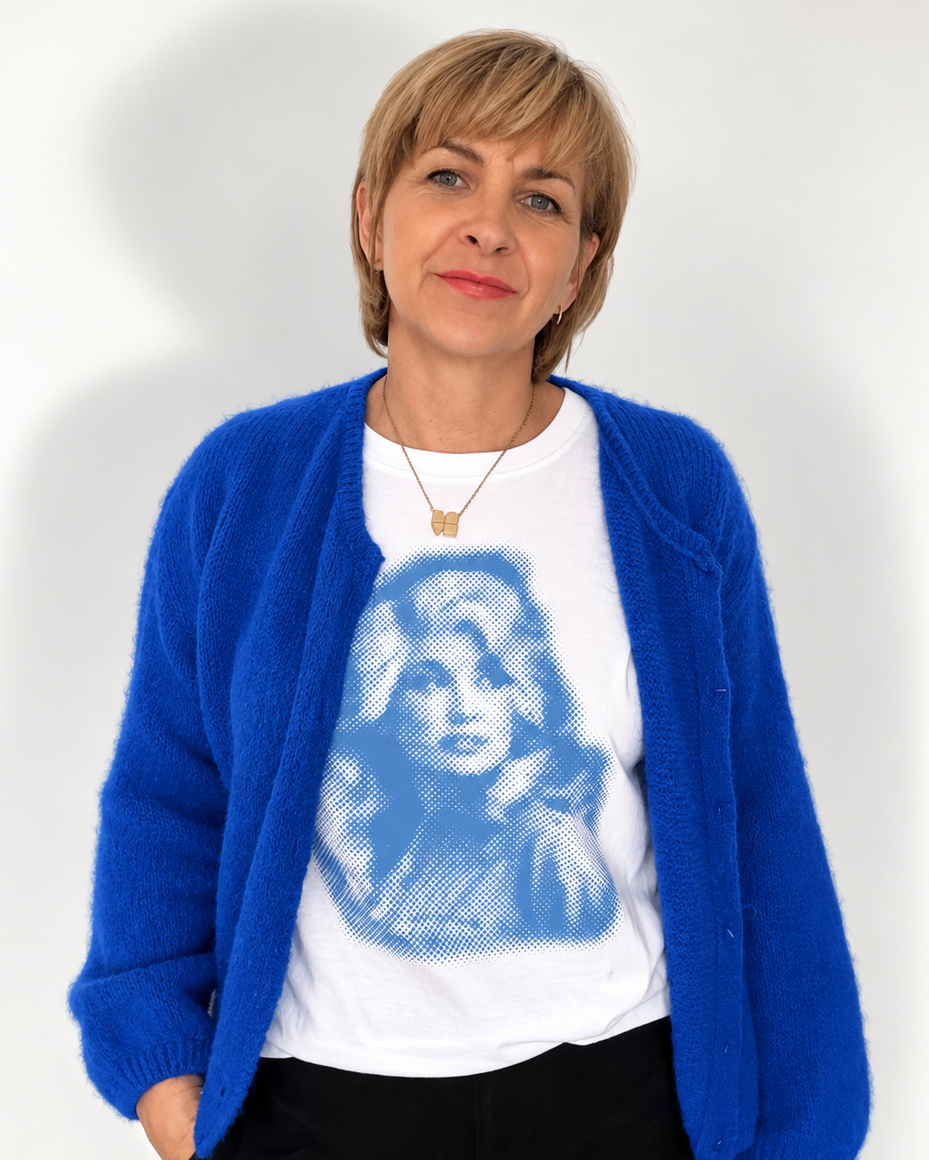 Dolly Dots Donna Tshirt White