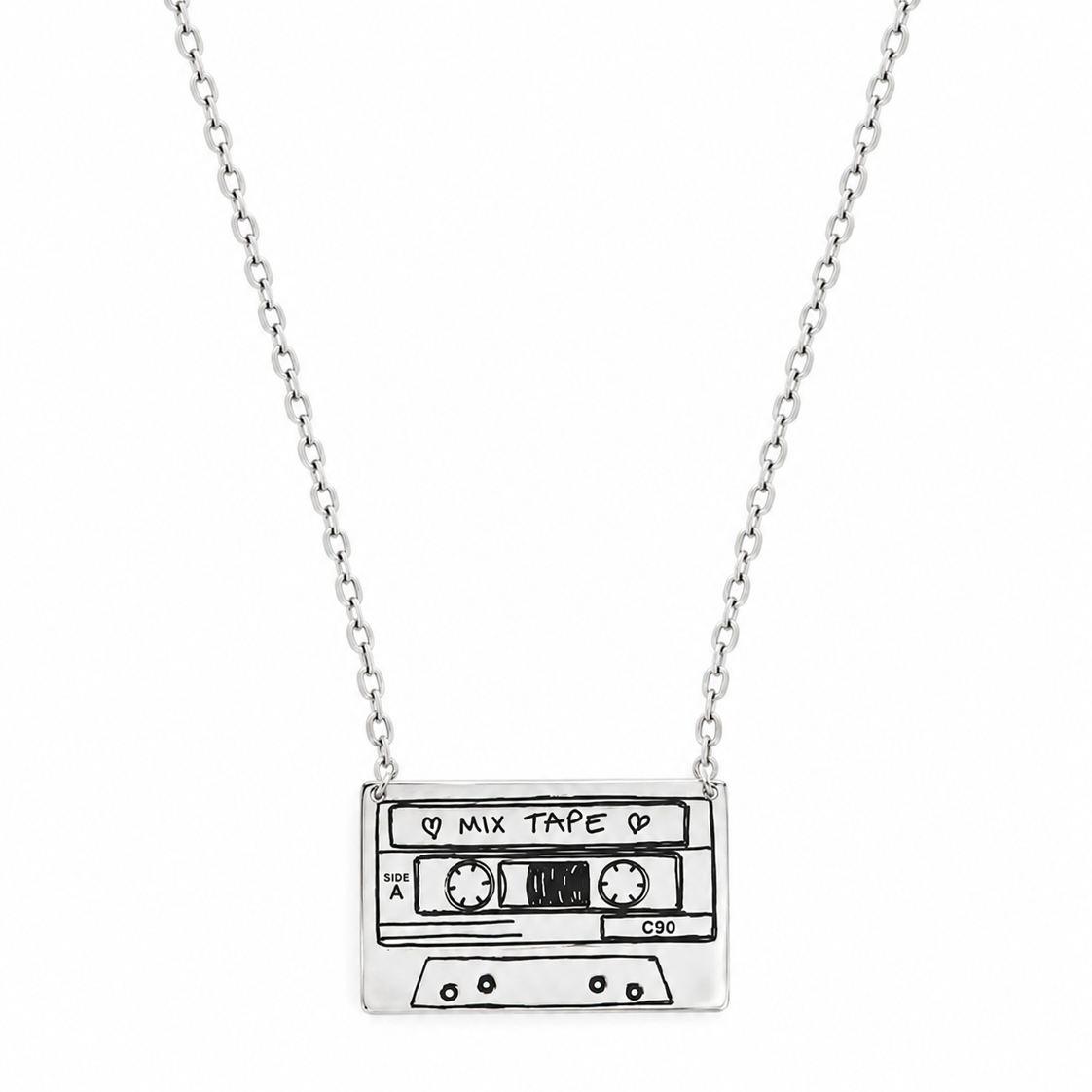 Mixtape Pendant Silver