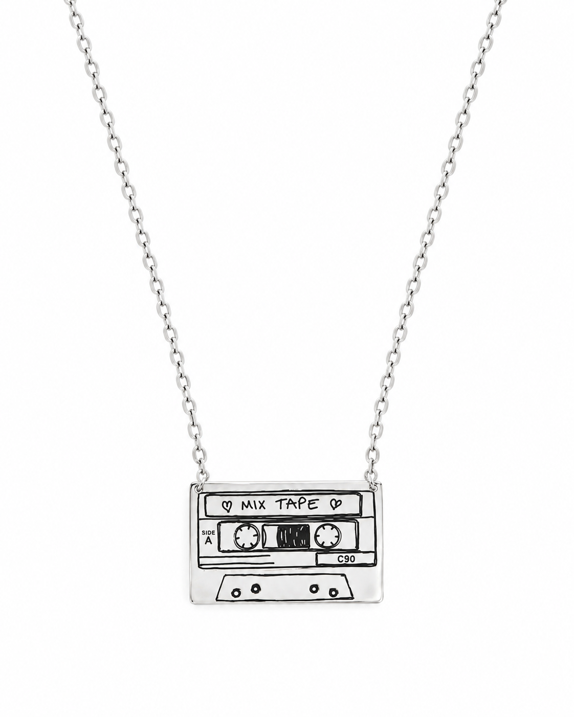 Mixtape Pendant Silver