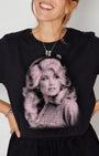 Dolly Dots Candi Tshirt Black close up
