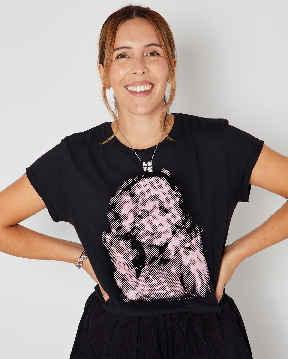 Dolly Dots Candi Tshirt Black