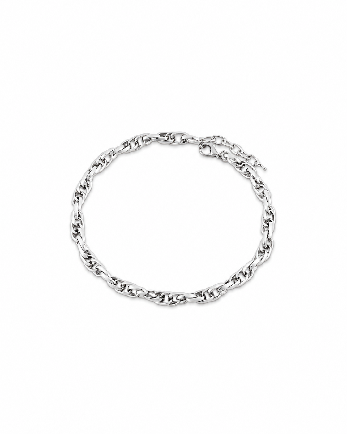 Chunky Link Chain Necklace Silver