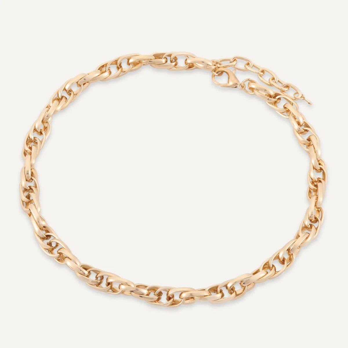 chunky double link chain necklace costume jewellery
