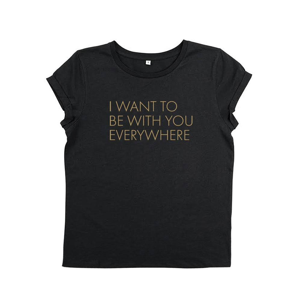 black womens tshirt Everywhere Fleetwood Mac