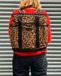 Leopard Print Backpack with black accents by Sixton - Disko Kids 