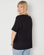 Classic Black Tshirt true fit basics Disko Kids Womenswear