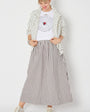 Stripe cotton a line skirt summer festival disko kids 
