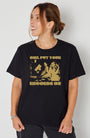 Records On Donna Tshirt Black and gold music inspired tshirt graphic