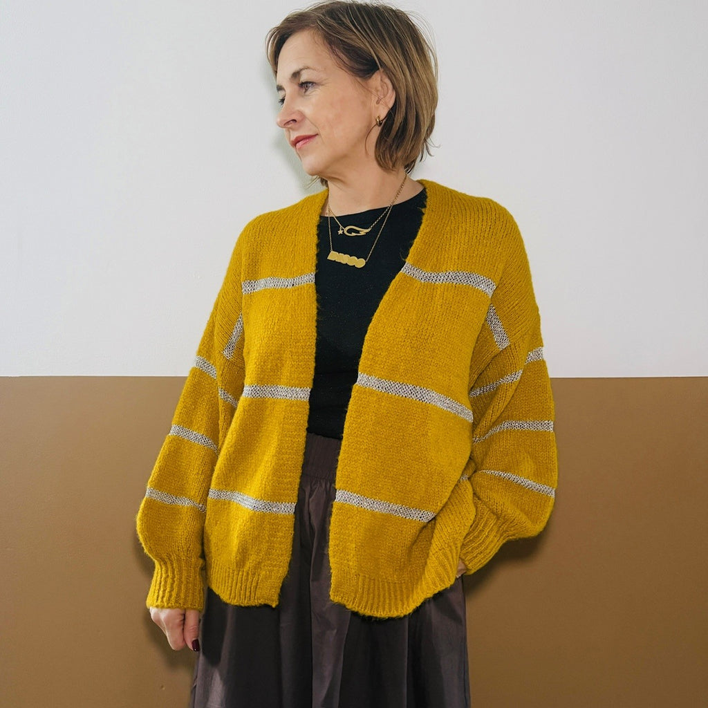 Mustard Cardigan Disko Kids