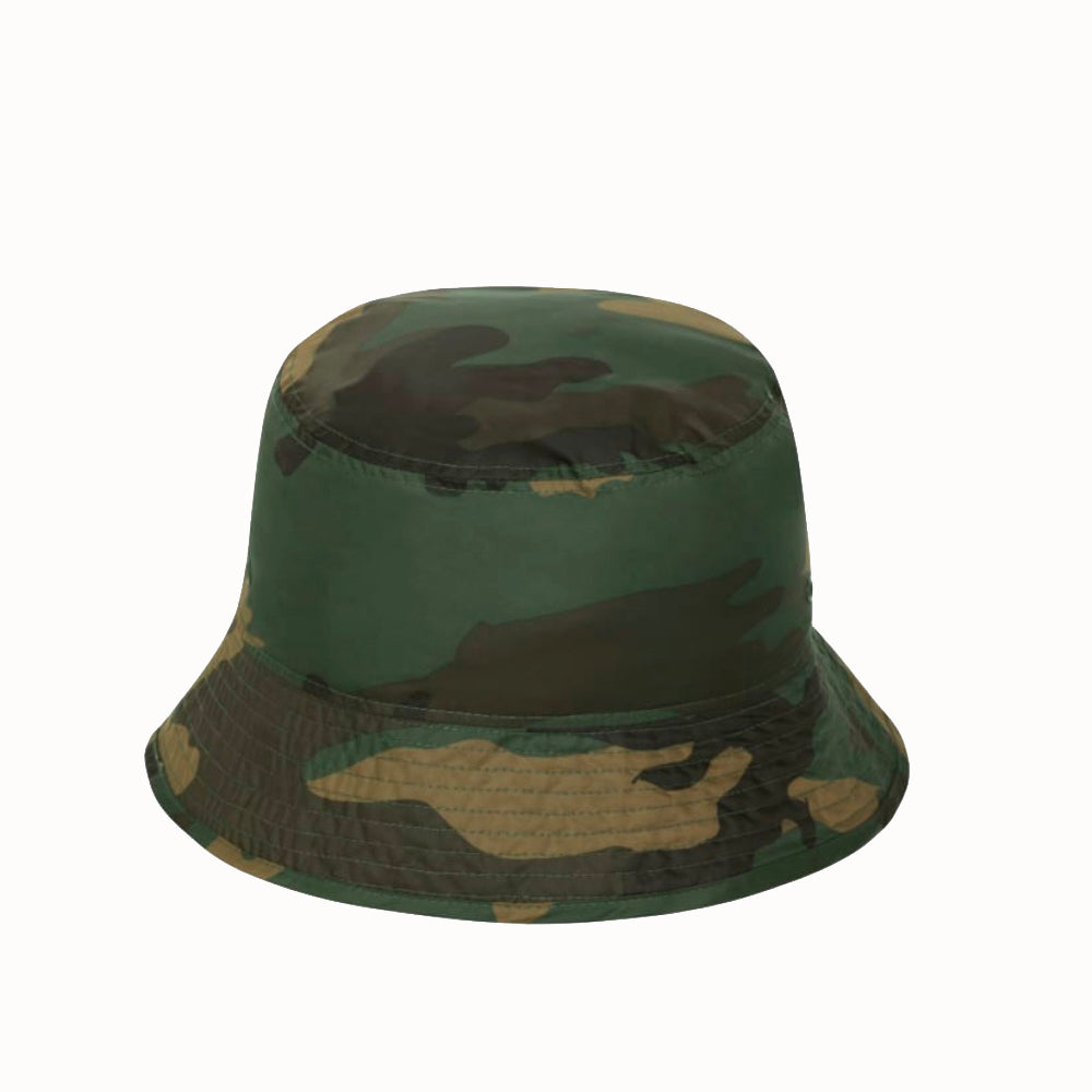 Men Outdoor Camo Bucket Hat with String Wide Brim Fishing Sun Protection  Cap Hat