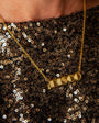 Small Gold Disco Pendant Necklace - Disko kids