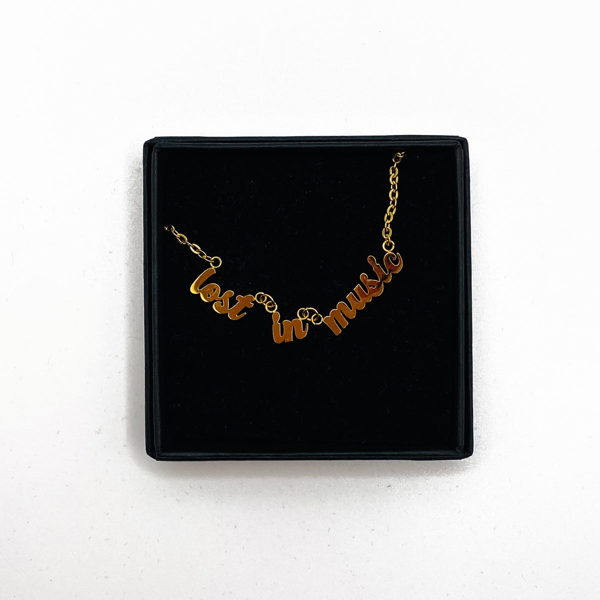 lost in music pendant gift for music lover