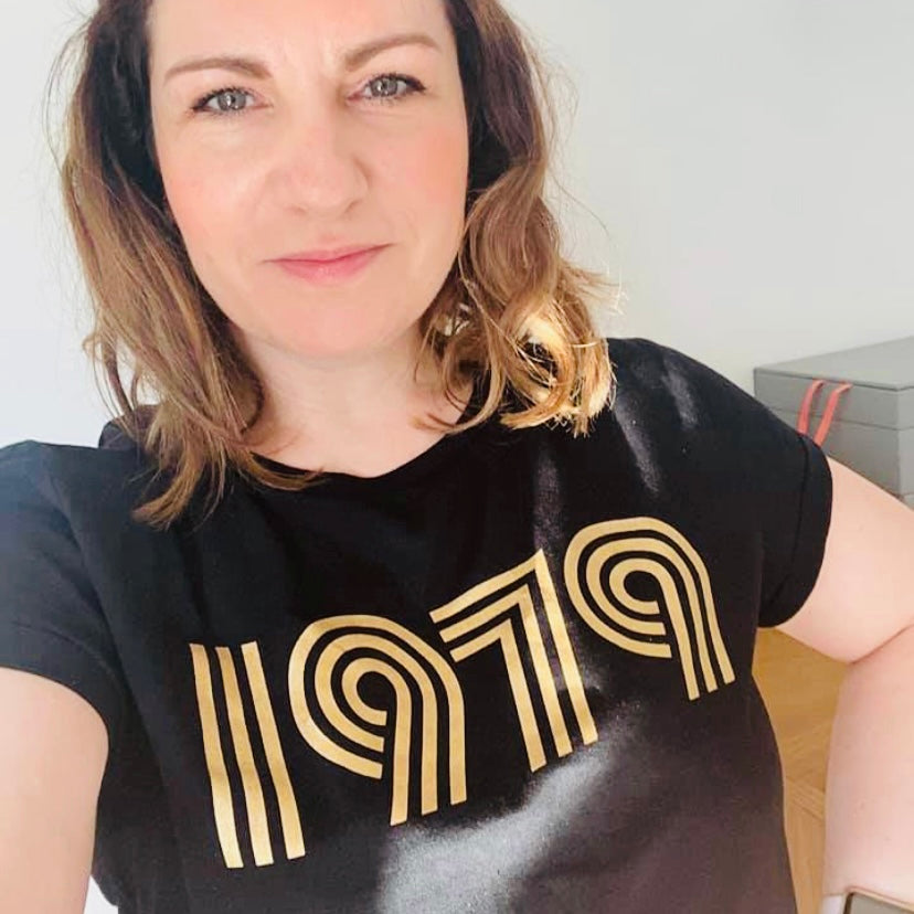 1979 Tshirt Black Gold Disko Kids
