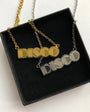 Small Gold Disco Pendant Necklace - Disko kids