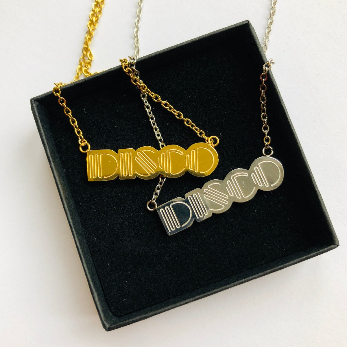 Disco Necklace Pendant Large Disko Kids 
